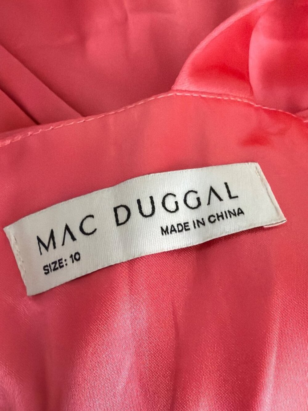 Mac Duggal Coral Sleeveless Tie Shoulder Scoop Neck Ballgown Dress 10 - Picture 10 of 12